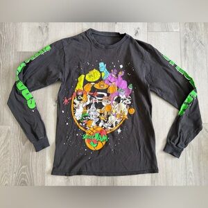 Vintage 1996 100% Cotton Space Jam Long Sleeve size S